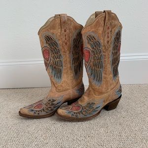 Corral Heart Angel Wings cowgirl boots 🤠